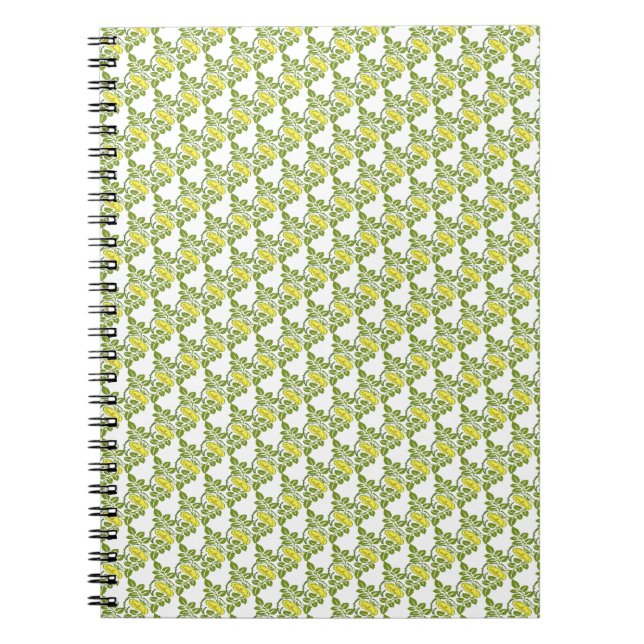Vintage Floral Buttercup wallpaper damask Notebook (Front)