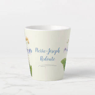 Vintage Floral Butterfly Botanical Illustration Latte Mug