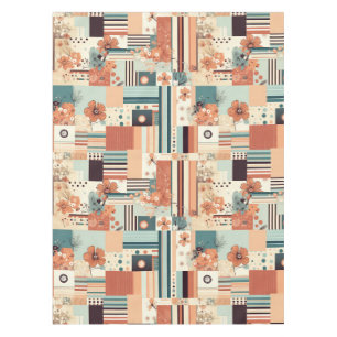 Vintage Floral & Camera Pattern (4) Tablecloth