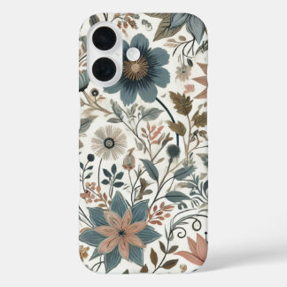 Vintage Floral iPhone 16 Case