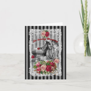 Vintage Floral Cemetery - Notecard