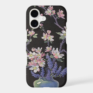 Vintage Floral, Cherry Blossoms Flowers in a Vase