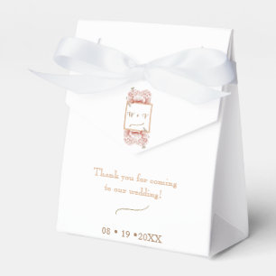 Vintage Floral classic wedding Favour Box