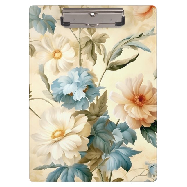 Vintage Floral Clipboard (Front)