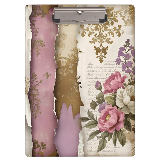 Vintage Floral - Clipboard (Front)