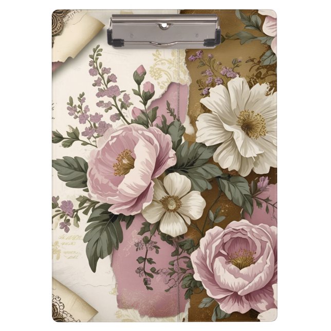 Vintage Floral - Clipboard (Front)