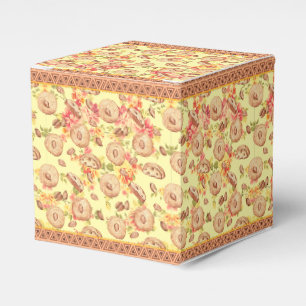 Vintage Floral & Coffee Artisan Favour Box
