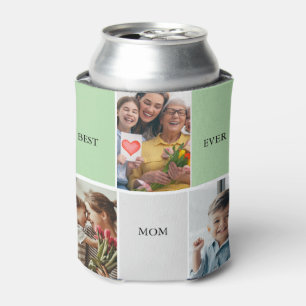 Vintage Floral Collage Photo Mother's Day Can Cooler