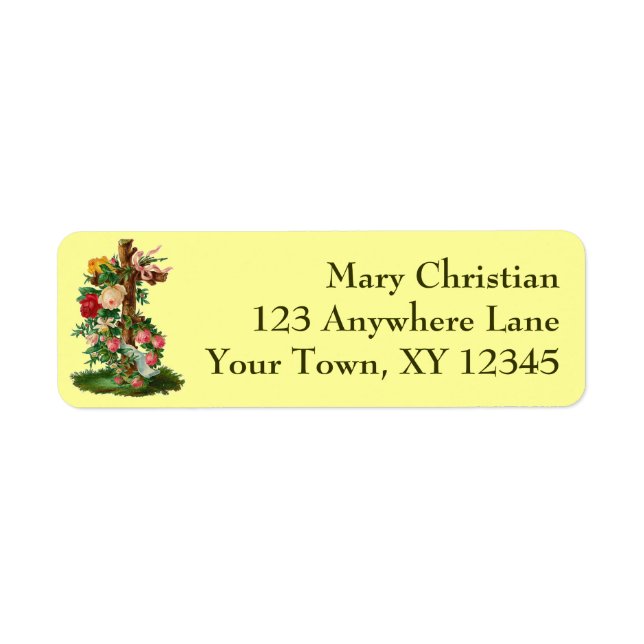 Vintage Floral Cross (Front)