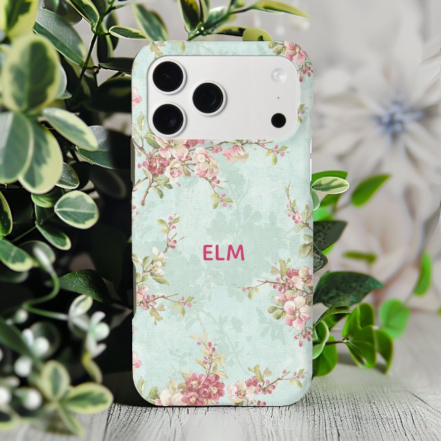 Vintage Floral Custom Monogram Initials (Creator Uploaded)