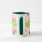 Vintage Floral Custom Name Pink Green