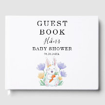 Vintage Floral Cute Little Rabbit Baby Shower