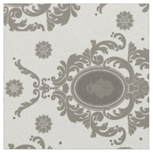 Vintage Floral Damask Pattern Fabric