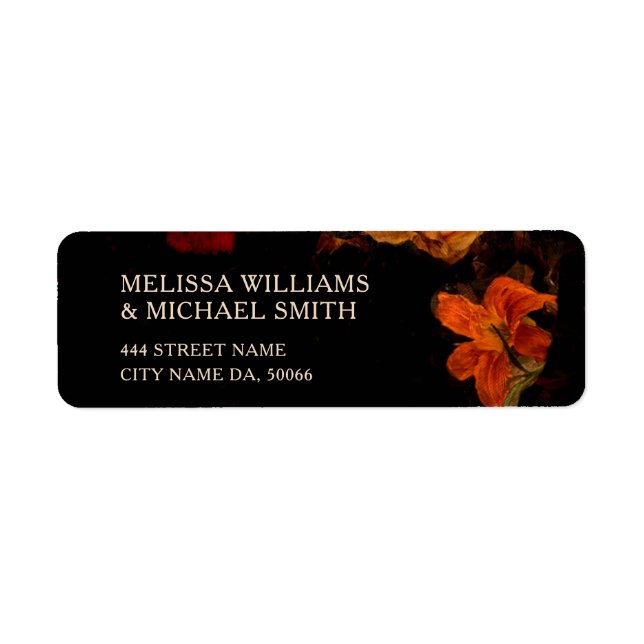Vintage Floral Dark Moody  (Front)
