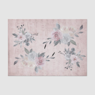 vintage floral decor music sheet