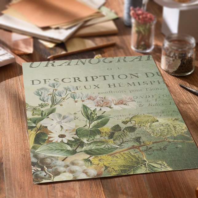 Vintage Floral Decoupage Tissue Paper (Creator Uploaded)