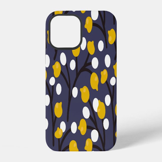 Vintage floral delicate botanical pattern. iPhone case (Back)
