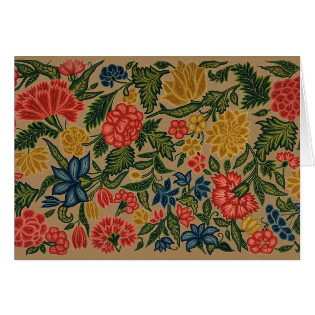 Vintage Floral Designer Garden Artwork (Front Horizontal)