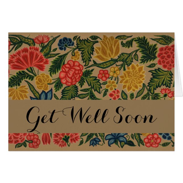 Vintage Floral Designer Garden Artwork (Front Horizontal)
