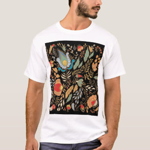 Vintage Floral Doodle: Oriental Design. T-Shirt