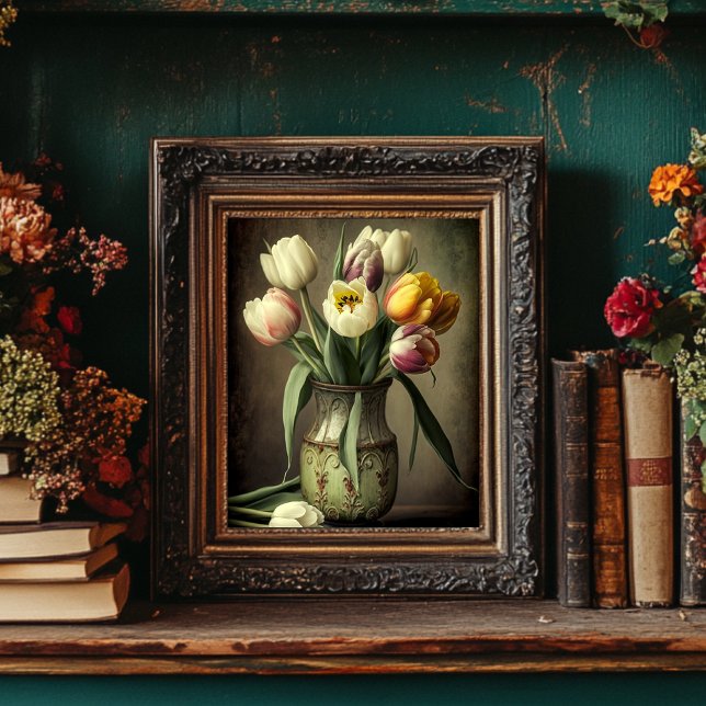 Vintage Floral Downloadable Art - Spring Tulips Poster (Creator Uploaded)