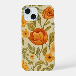 vintage Floral Dream Wildflower art iPhone 15 Case