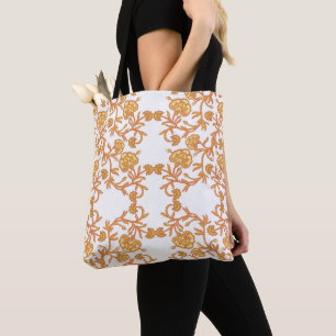Vintage Floral Elegance Premium Tote Bag