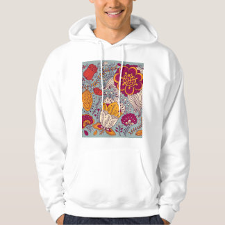 Vintage Floral Elegant Background Hoodie