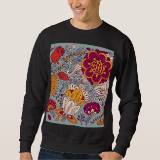 Vintage Floral Elegant Background Sweatshirt