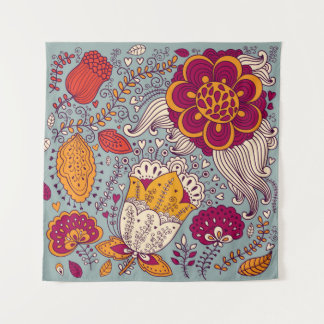 Vintage Floral Elegant Background Tapestry