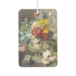 Vintage Floral Elegant Botanical Garden Painting Car Air Freshener