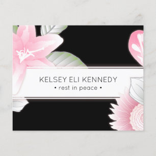 vintage floral elegant funeral