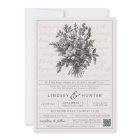 Vintage Floral Elegant Ivory Christian Wedding