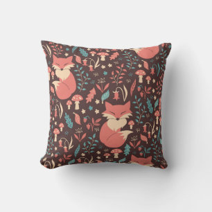 Vintage Floral: Elegant Seamless Illustration Cushion