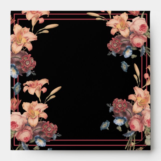 Vintage Floral Envelope  (Front)