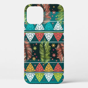 vintage floral ethnic seamless pattern in doodle s iPhone 12 case