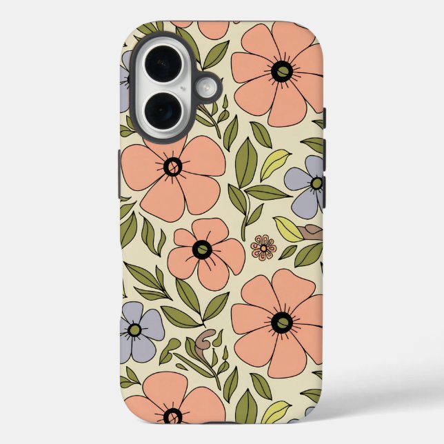  Vintage Floral Fantasy Case-Mate iPhone Case (Back)