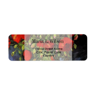 Vintage floral fine art  address labels