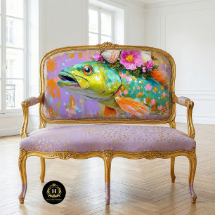 Vintage Floral Fish Furniture Decoupage Tissue Paper