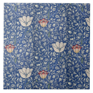 Vintage Floral Flowers William Morris Medway Tile