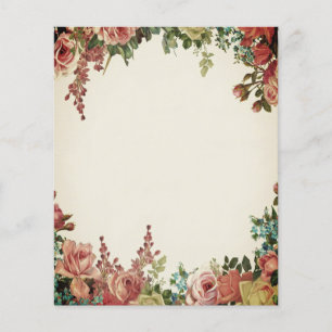 Vintage floral frame