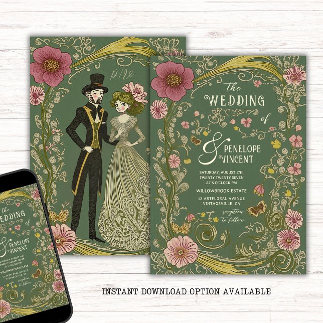 Vintage Floral Frame Invitation (Creator Uploaded)