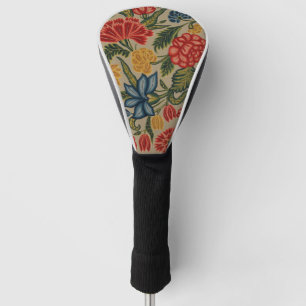 Vintage Floral Garden Artwork Golf Head Cover