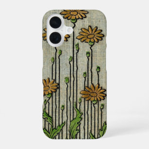 Vintage Floral Garden Daisy Flower Pattern iPhone 16 Case