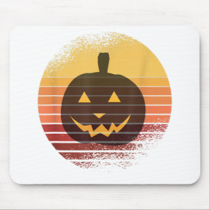 Vintage Floral Ghost Cute Halloween Funny Graphic Mouse Pad