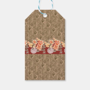 Vintage Floral Gift Tags Luxury Wrap