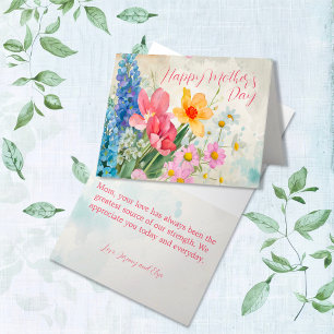 Vintage Floral "Happy Mother's Day" Card