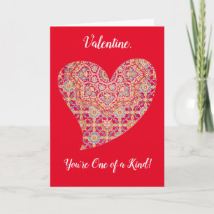 Vintage Floral Heart Series 1 Valentine Card
