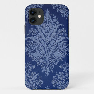 Vintage Floral in Shades of Blue Case-Mate iPhone Case