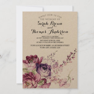 Vintage Floral invitation